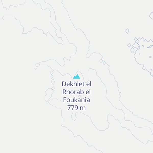 Map of Dekhlet el Rhorab el Foukania