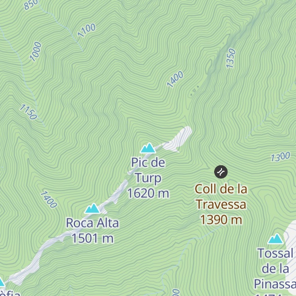 Map of Pic de Turp