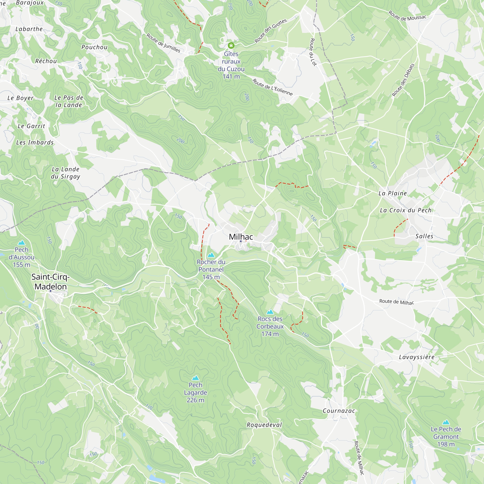 Gîte du Barri Haut map