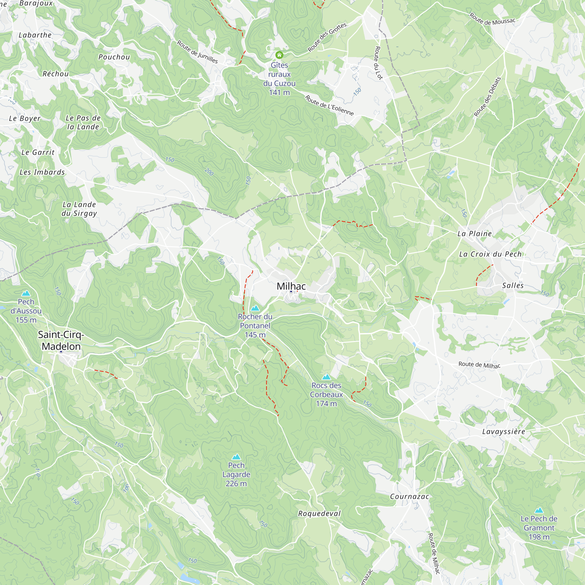 Gîte du Barri Haut map