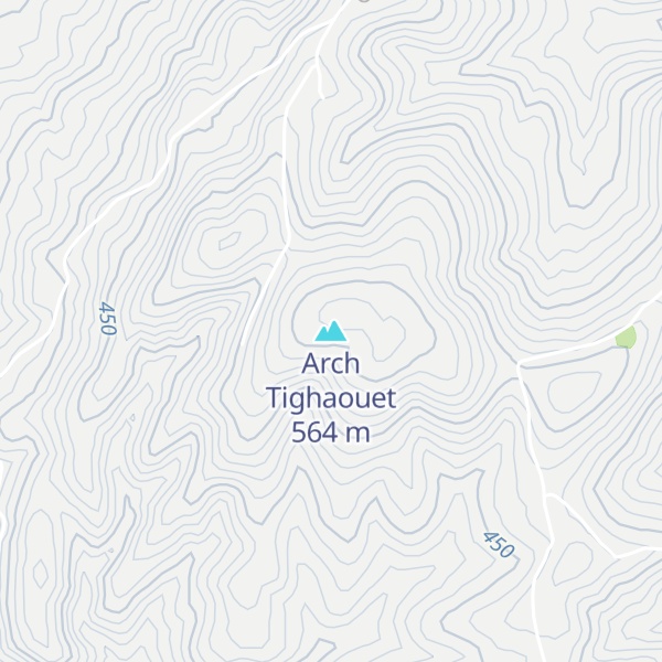 Map of Arch Tighaouet