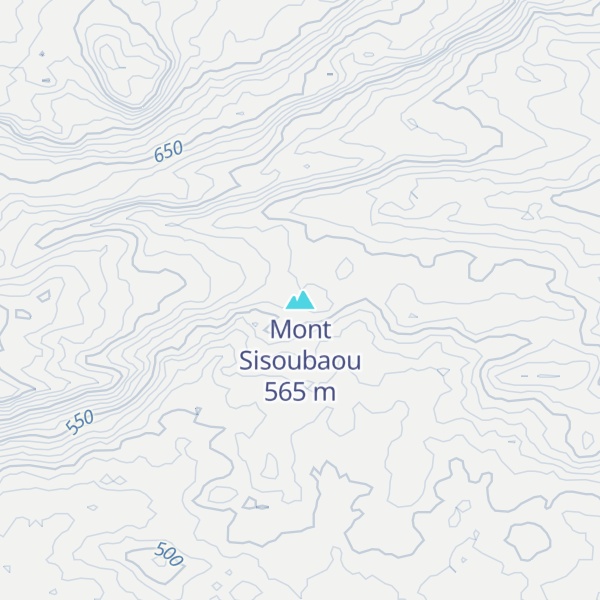 Map of Mont Sisoubaou