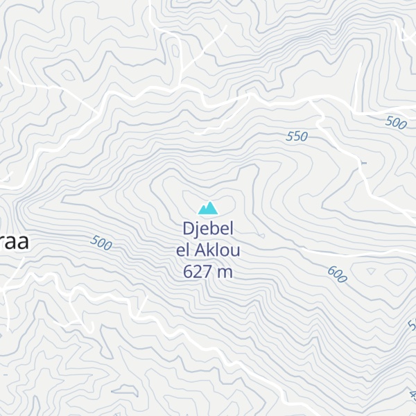 Map of Djebel el Aklou