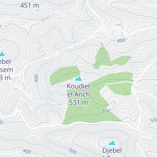 Map of Koudiet el Arich