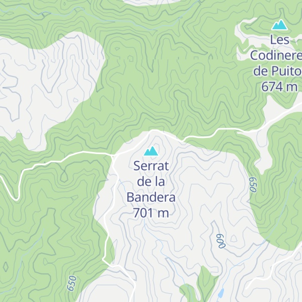 Map of Serrat de la Bandera