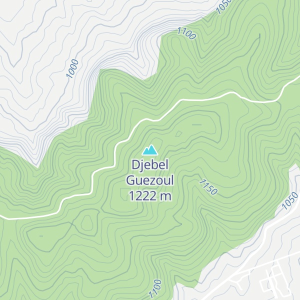 Map of Djebel Guezoul