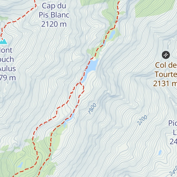 Map of Cabane de la Hille de l'Étang Ars - Ustou
