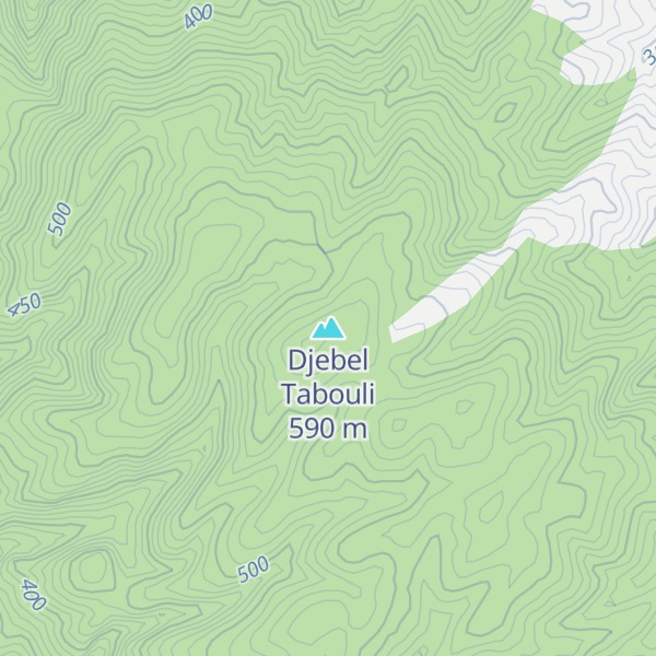Map of Djebel Tabouli