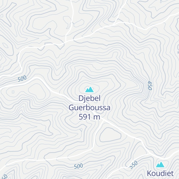 Map of Djebel Guerboussa