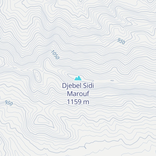 Map of Djebel Sidi Marouf