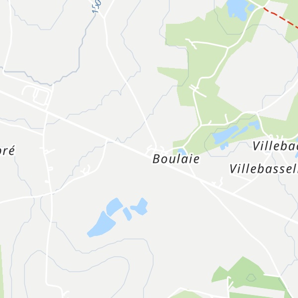Map of Gîte aux Portes de la Brenne
