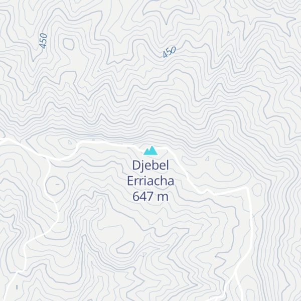 Map of Djebel Erriacha