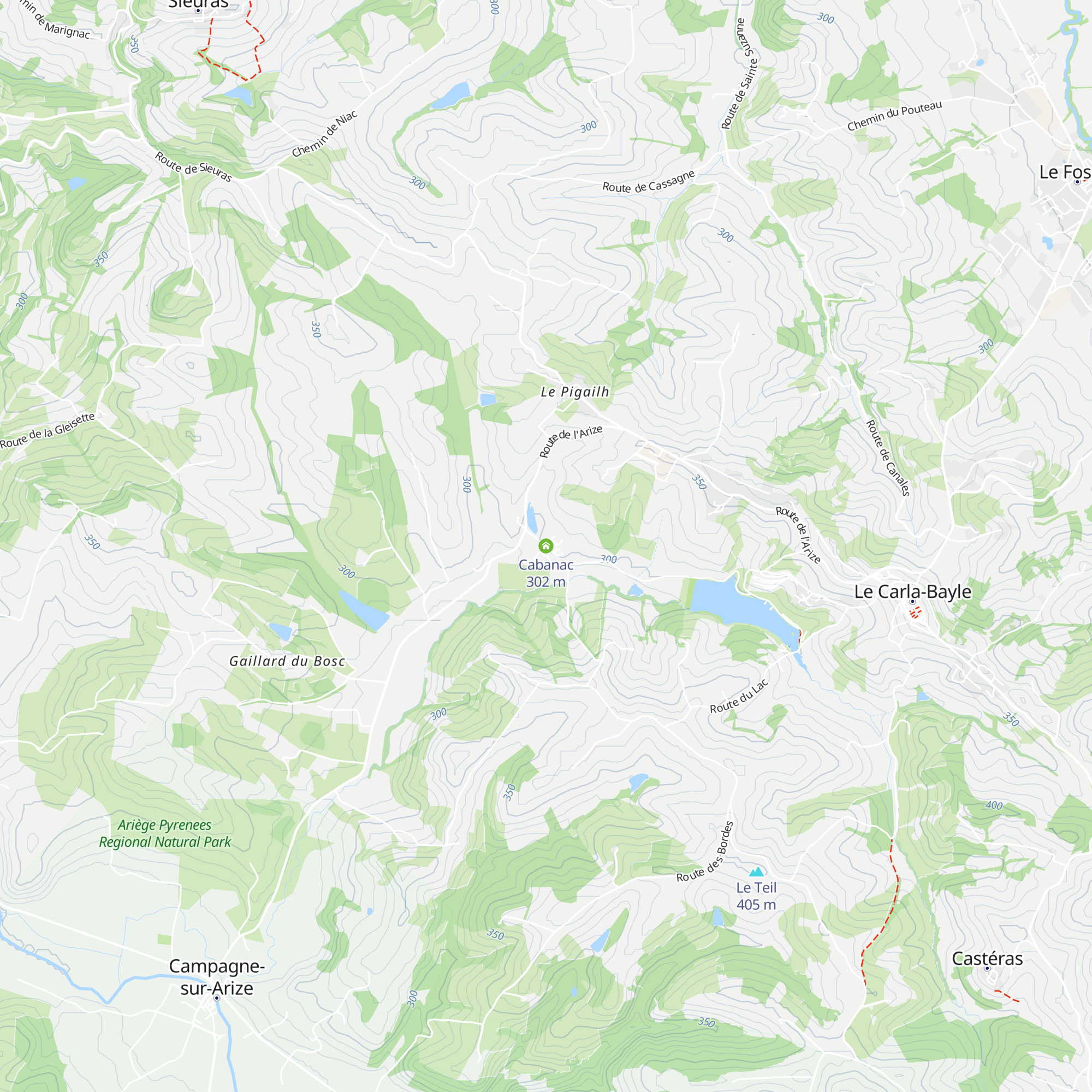 Cabanac map