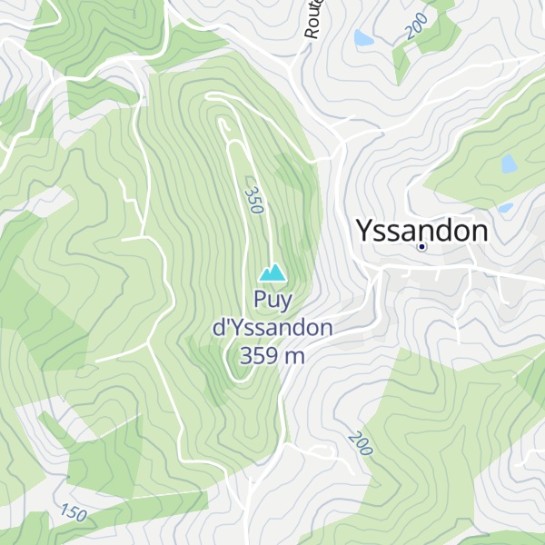 Map of Puy d'Yssandon