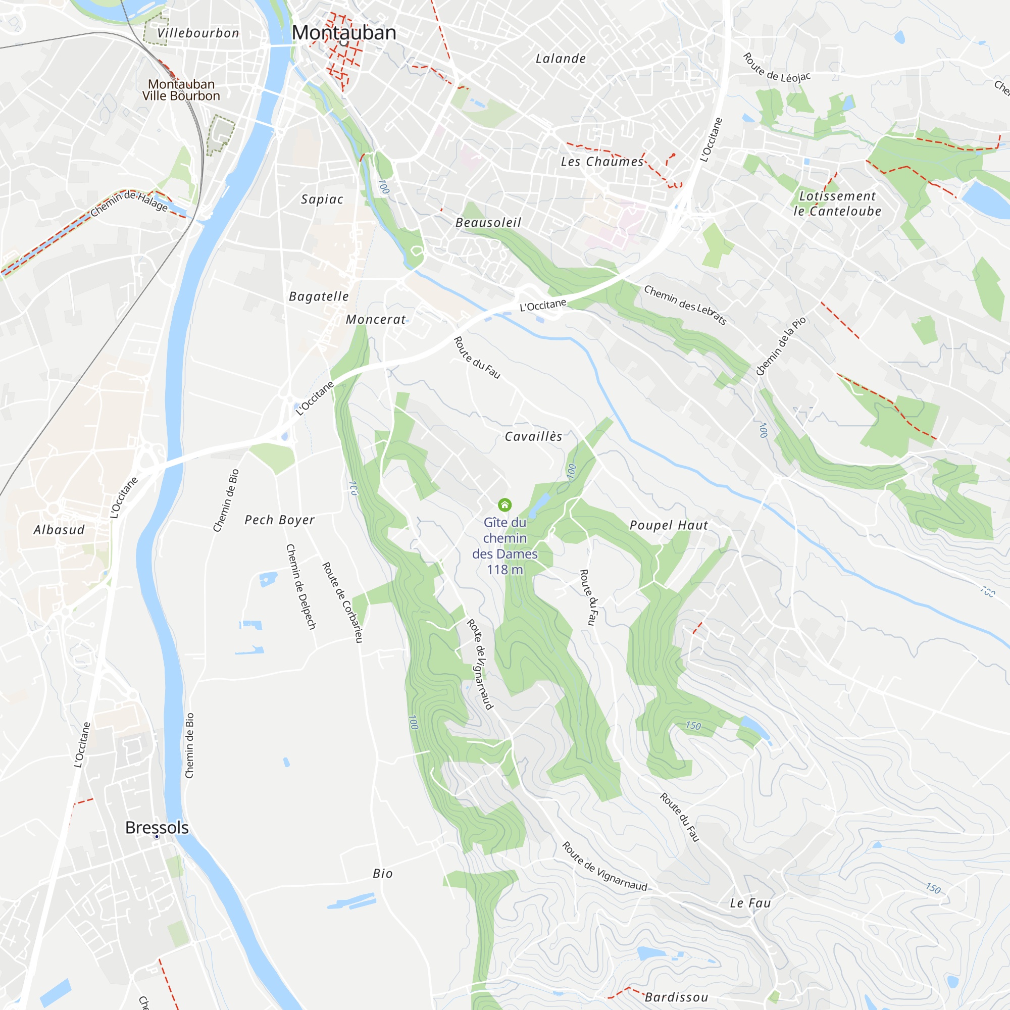 Gîte du chemin des Dames map