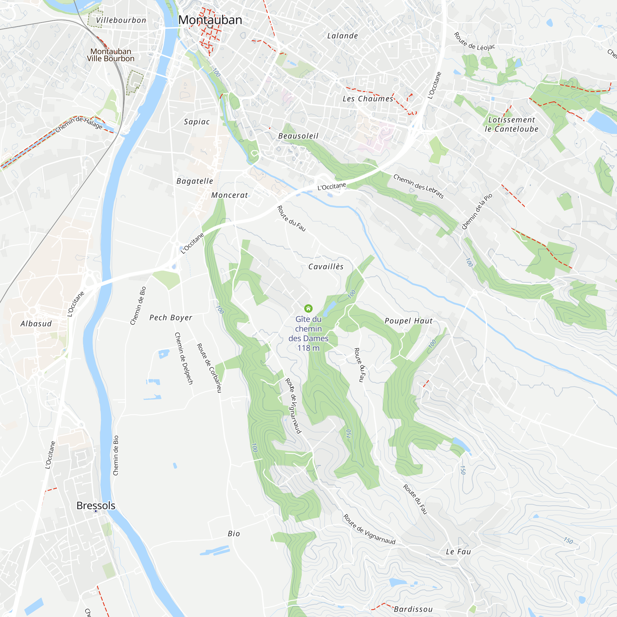 Gîte du chemin des Dames map
