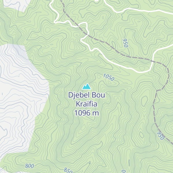 Map of Djebel Bou Kraïfia