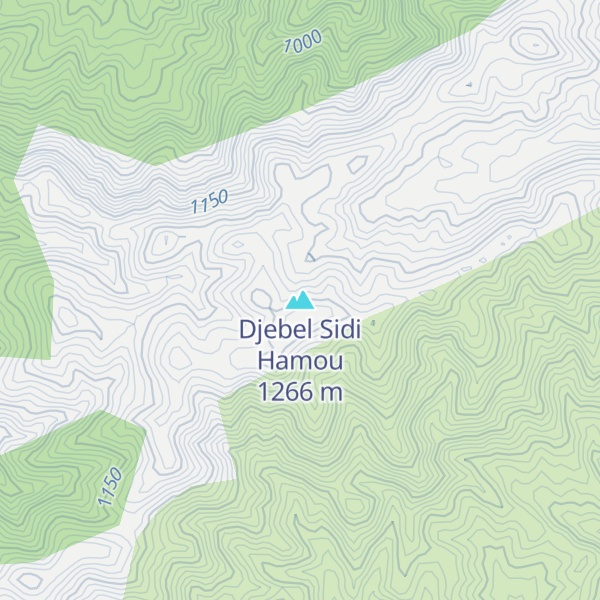 Map of Djebel Sidi Hamou