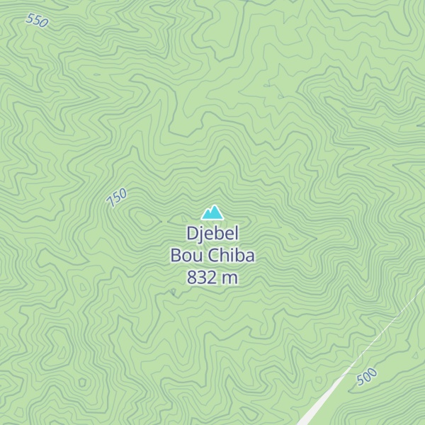 Map of Djebel Bou Chiba