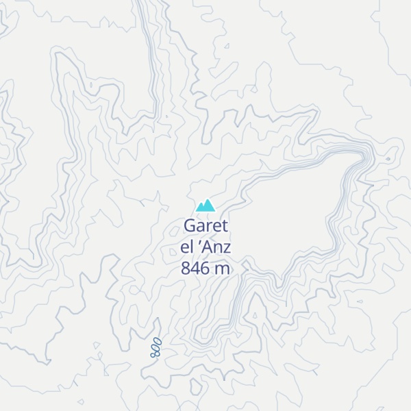 Map of Garet el ’Anz