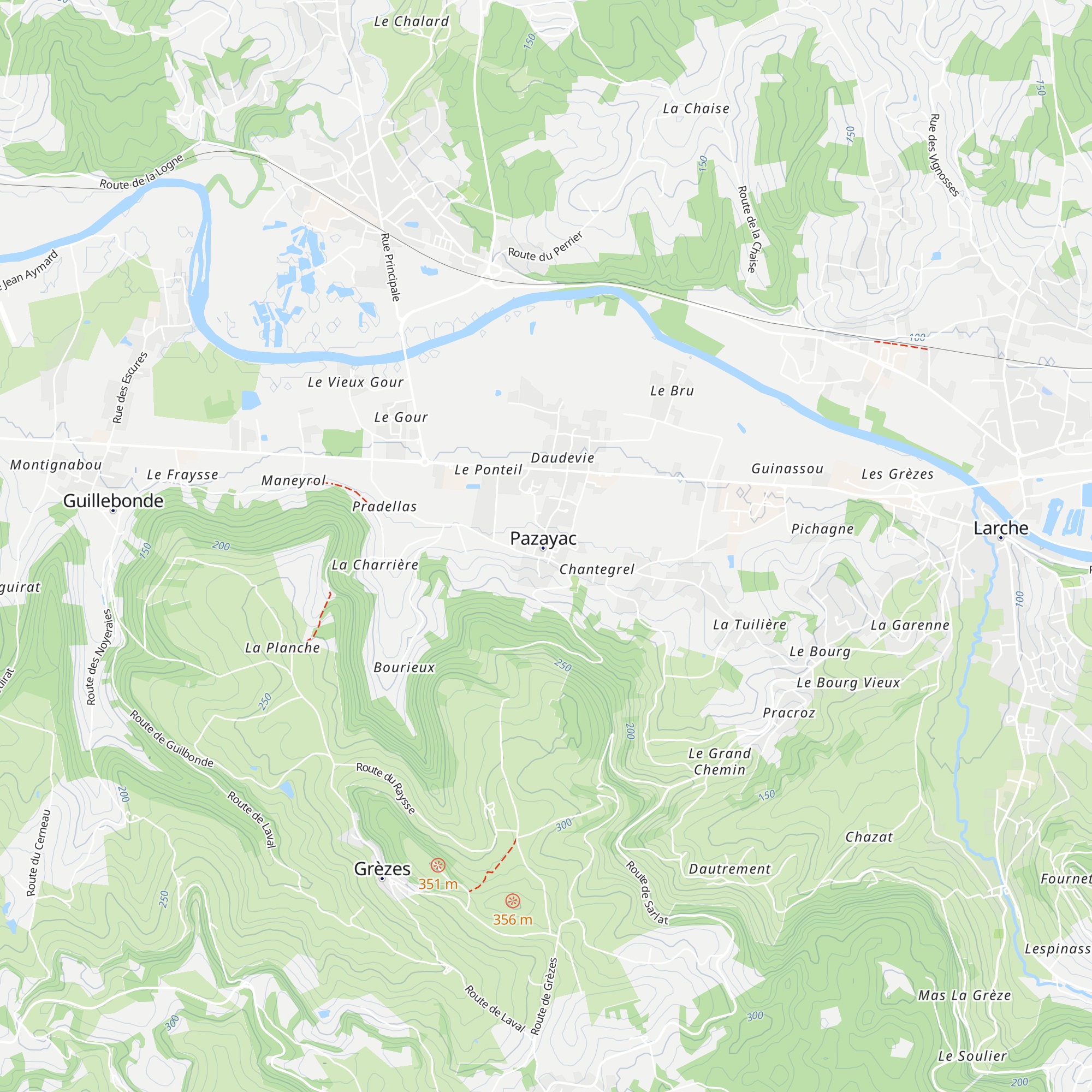 Gîte map