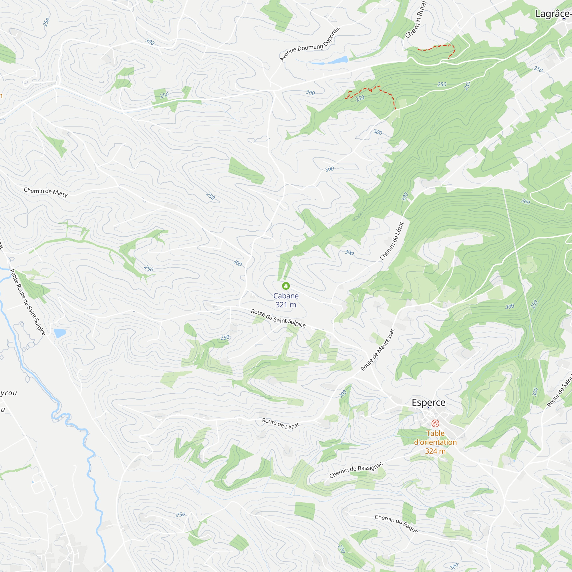 Cabane map