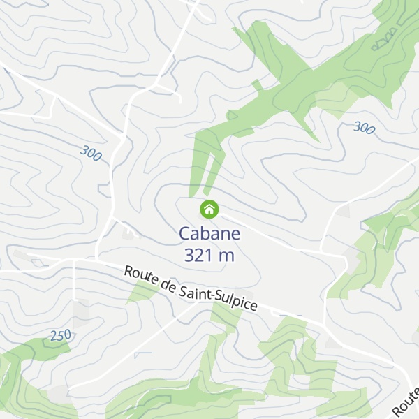 Map of Cabane