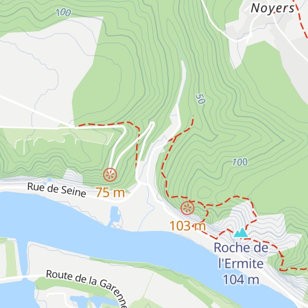 Map of Gîte l'Eau Vive