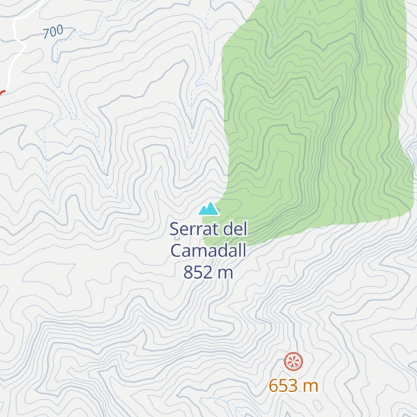 Map of Serrat del Camadall