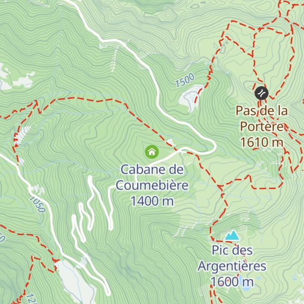 Map of Cabane de Coumebière
