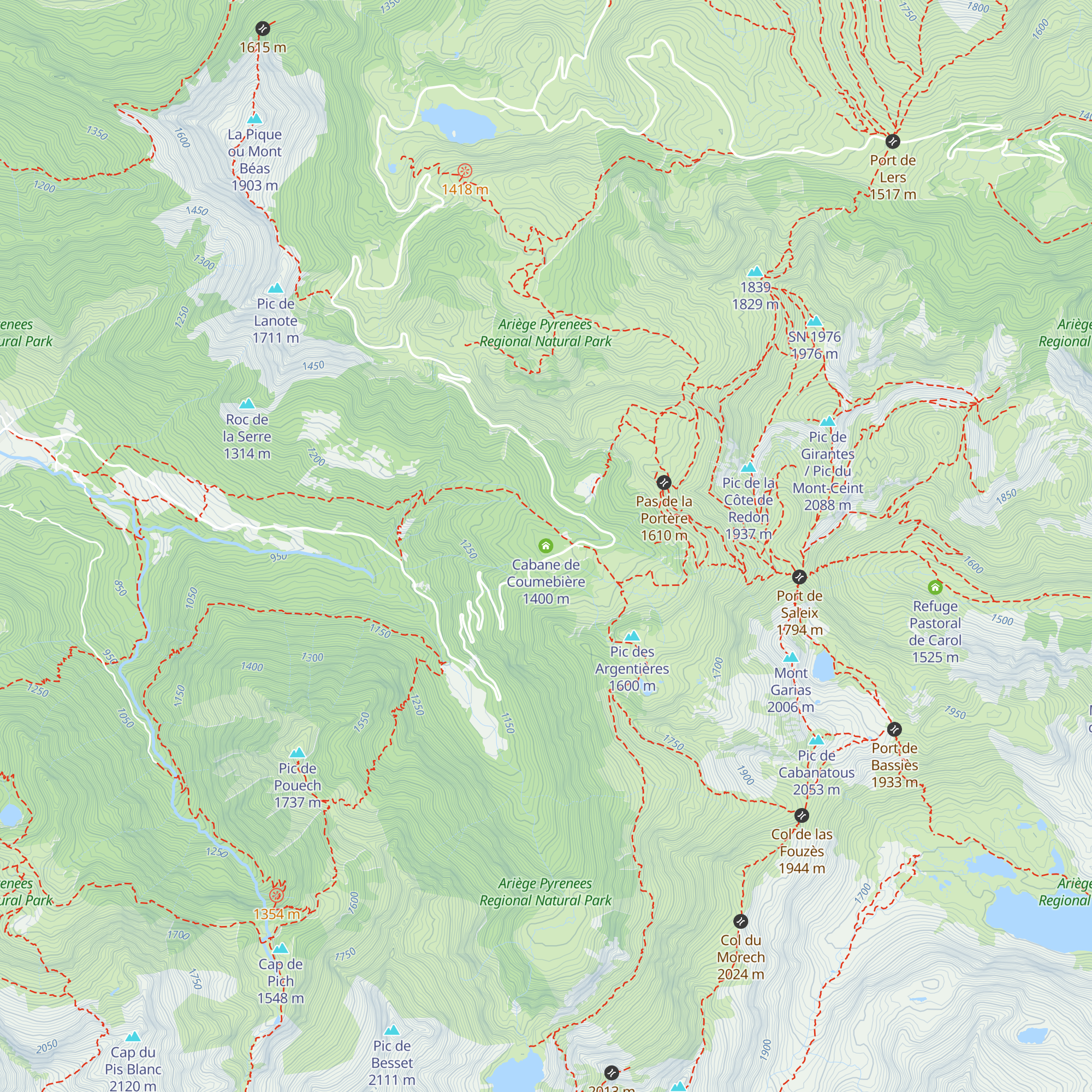 Cabane de Coumebière map
