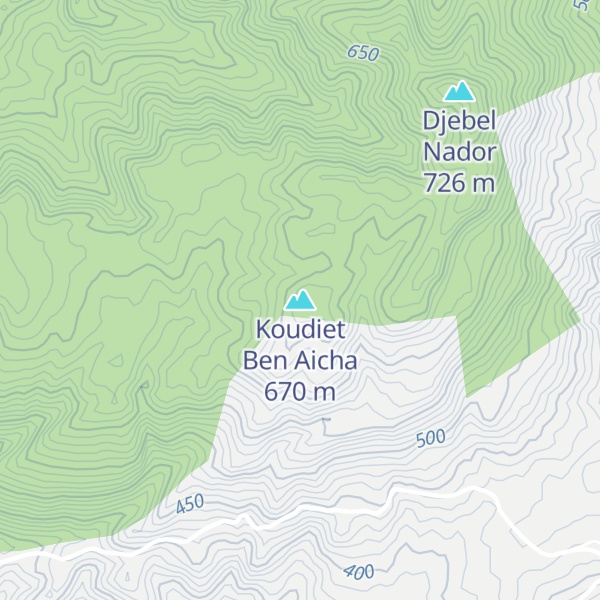 Map of Koudiet Ben Aicha