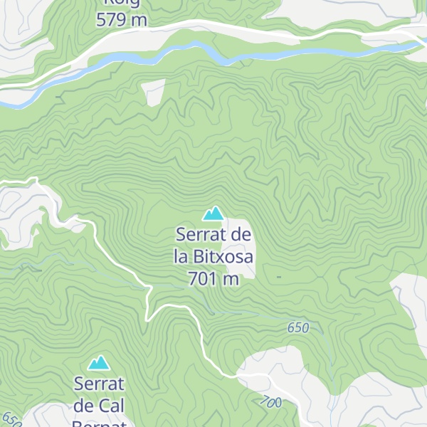 Map of Serrat de la Bitxosa