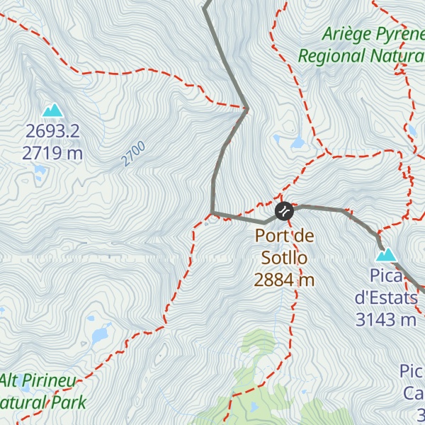 Map of Pic de Sotllo