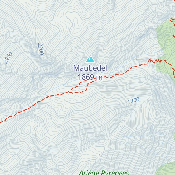 Map of Cabane de Mespelat - vicdessos