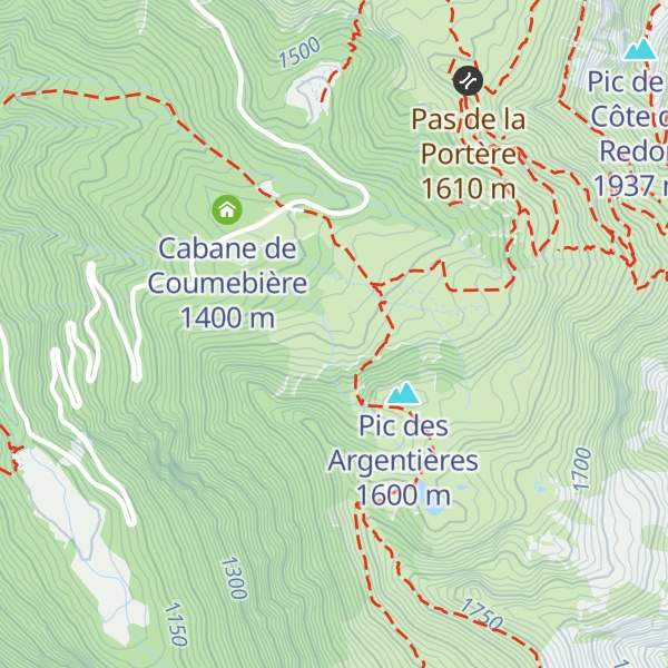 Map of Cabane Anè Labeilla