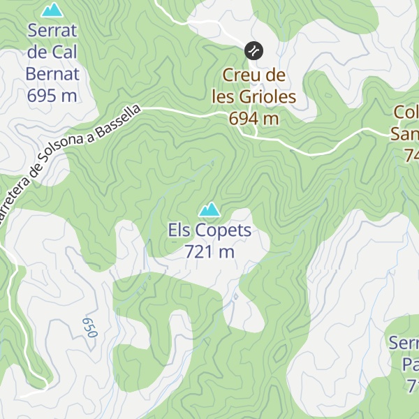 Map of Els Copets