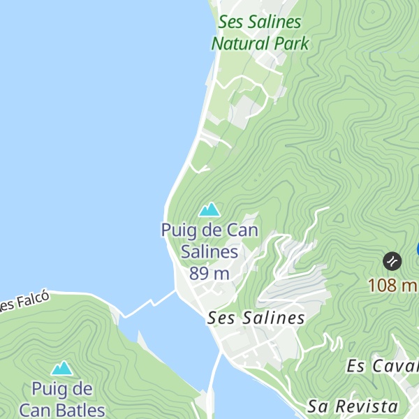 Map of Puig de Can Salines
