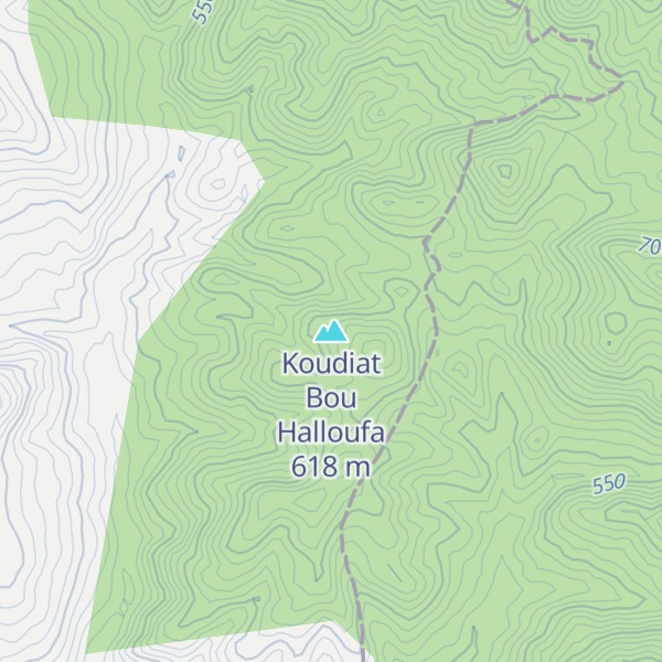 Map of Koudiat Bou Halloufa