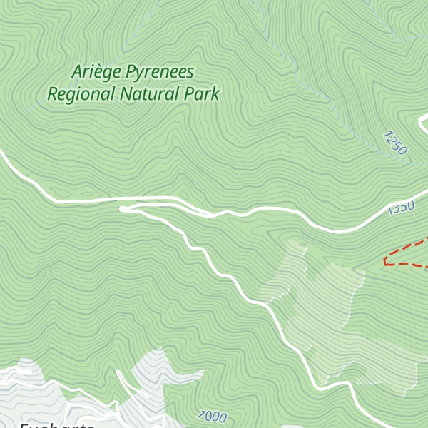Map of Cabane du col de Péguère - Barguillere