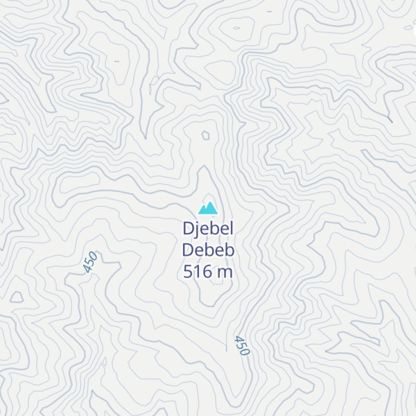 Map of Djebel Debeb