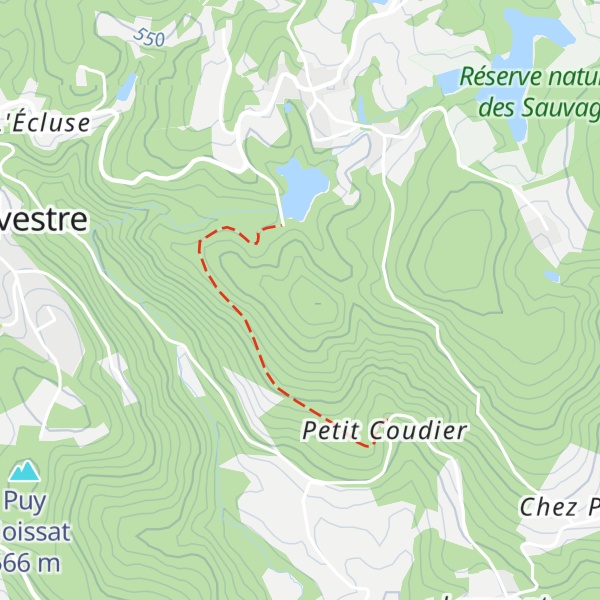 Map of Puy Fourmiguet
