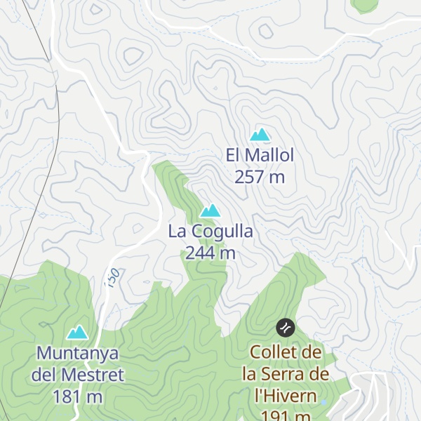 Map of La Cogulla