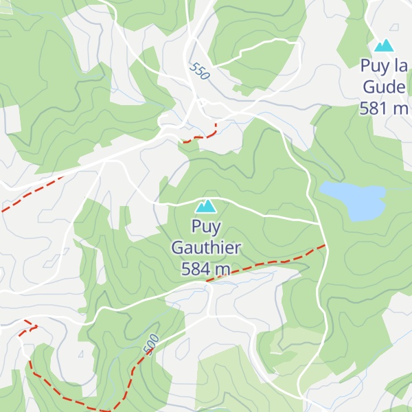 Map of Puy Gauthier