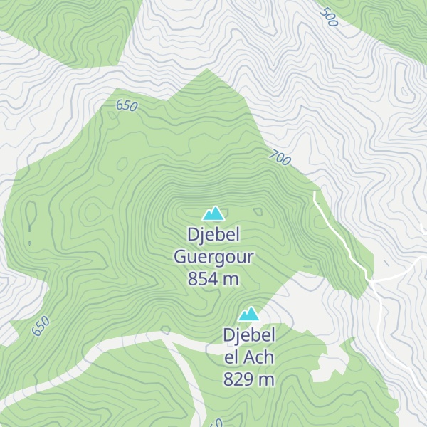 Map of Djebel Guergour