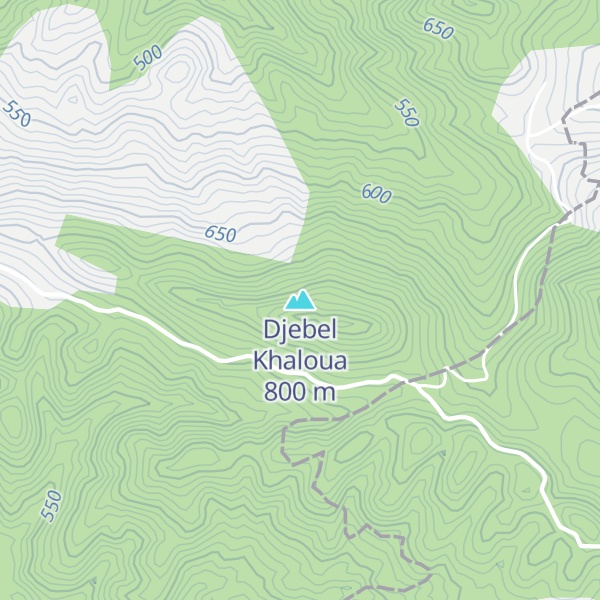Map of Djebel Khaloua