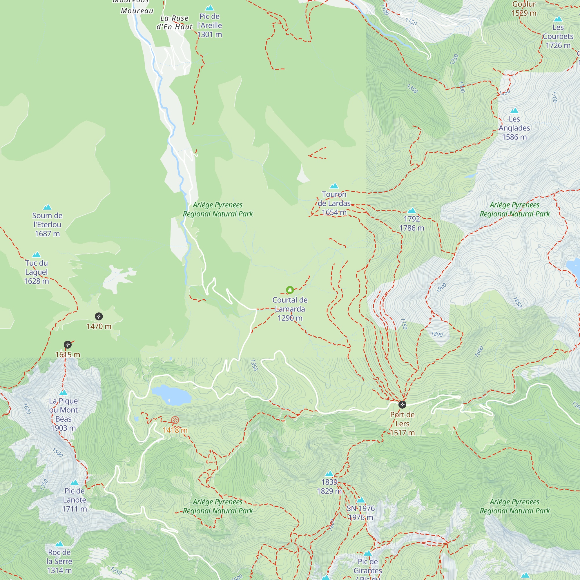 Courtal de Lamarda map