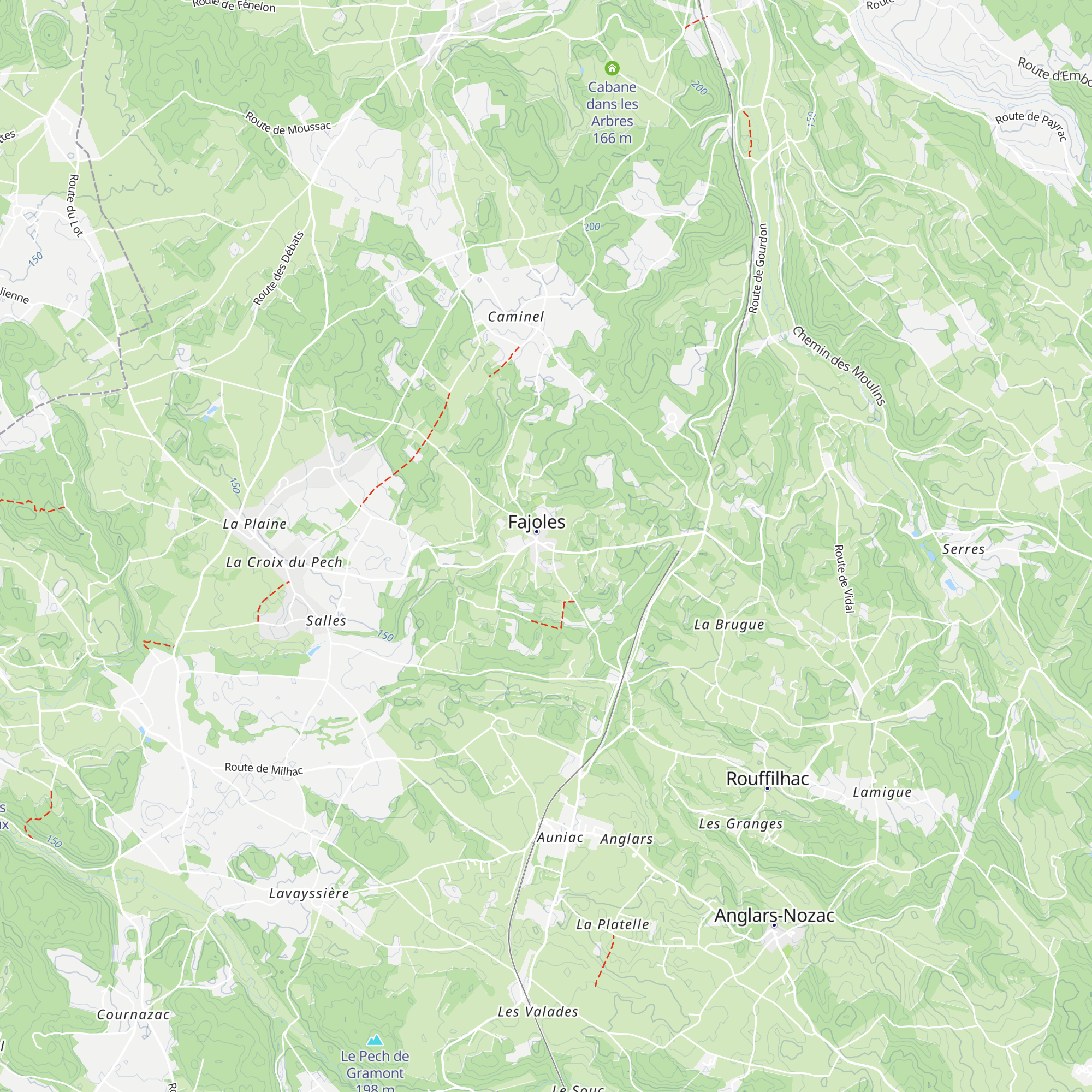 Gîte des Vergnes map