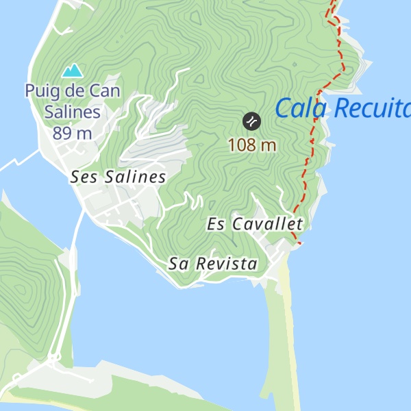 Map of Puig de sa Revista