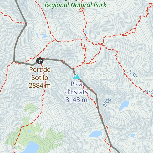 Map of Pica d'Estats